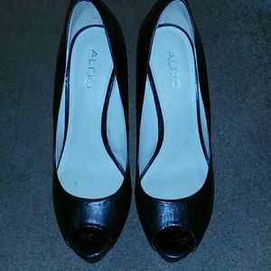 ALDO PEEP TOE PUMPS